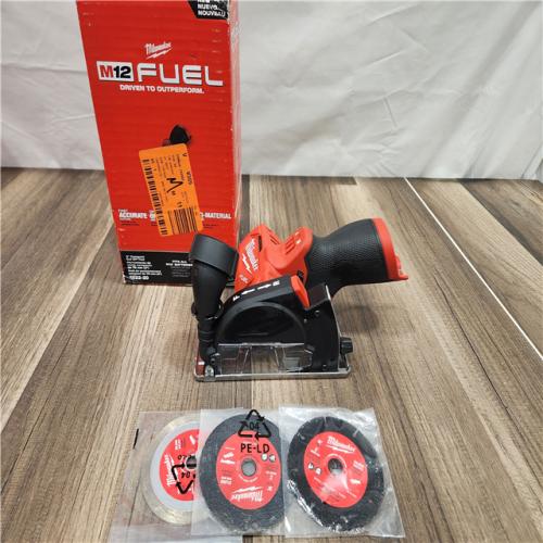 AS-IS Milwaukee M12 FUEL 12V Lithium-Ion Brushless Cordless 3 in. Cut Off Saw (Tool-Only)