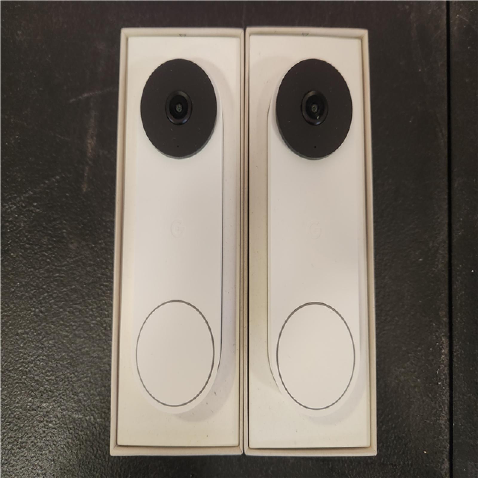 Phoenix AS-IS Google Nest Doorbell (Wired  3rd Gen) - Smart Wi-Fi Video Doorbell Camera (2-Pack)