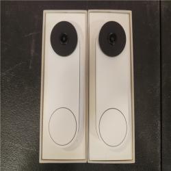 Phoenix AS-IS Google Nest Doorbell (Wired  3rd Gen) - Smart Wi-Fi Video Doorbell Camera (2-Pack)