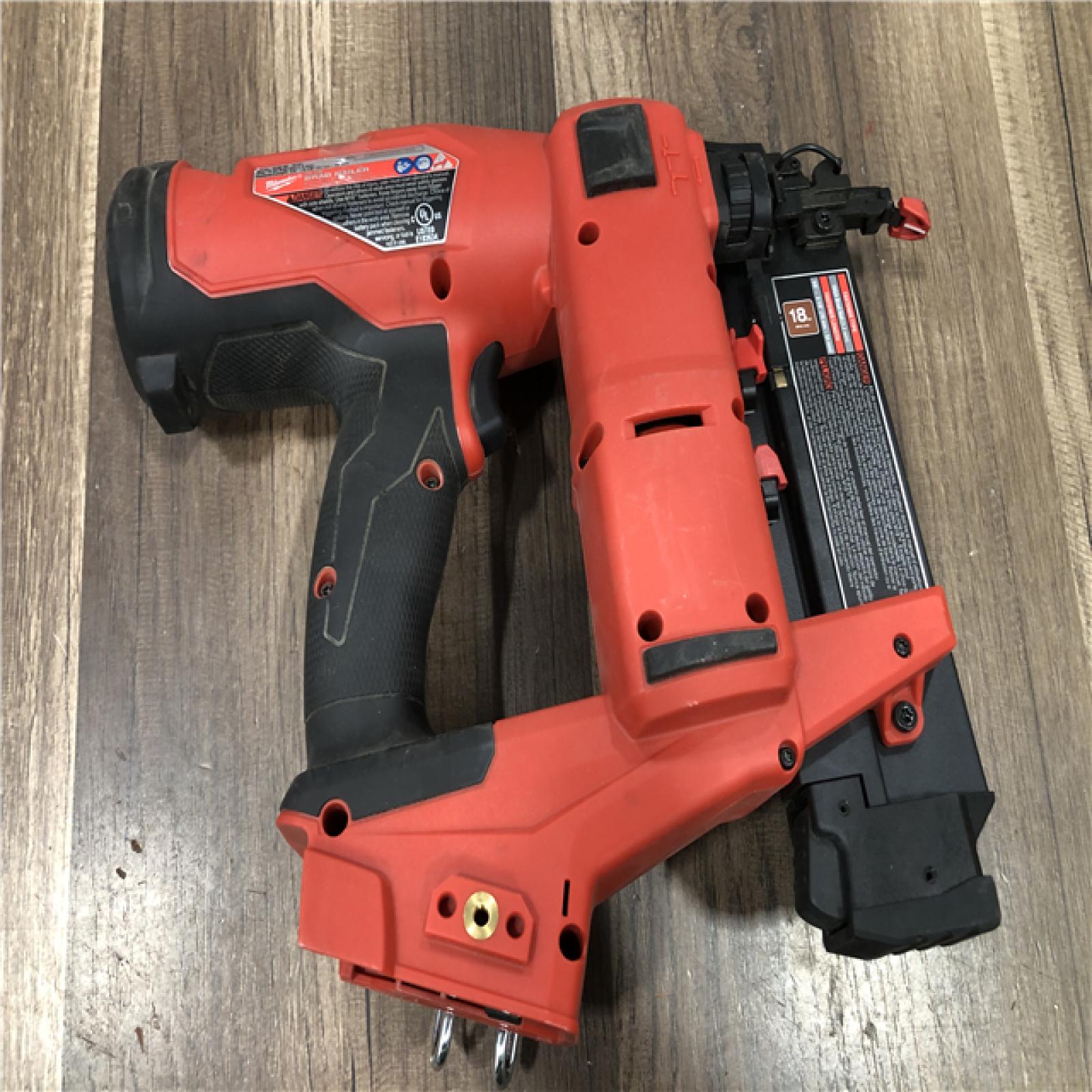 AS-IS Milwaukee FUEL 18-Volt Lithium-Ion Brushless Cordless Gen II 18-Gauge Brad Nailer (Tool-Only)