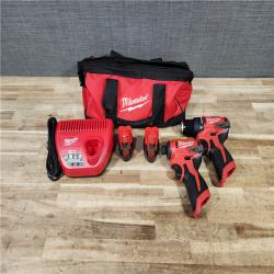 HOUSTON LOCATION - AS - IS Milwaukee 2 Tool Combo Kit W/ (2) Battery & Charger