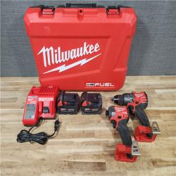 HOUSTON LOCATION - AS - IS Milwaukee FUEL 18V Lithium-Ion Brushless Cordless Hammer Drill and Impact Driver Combo Kit
