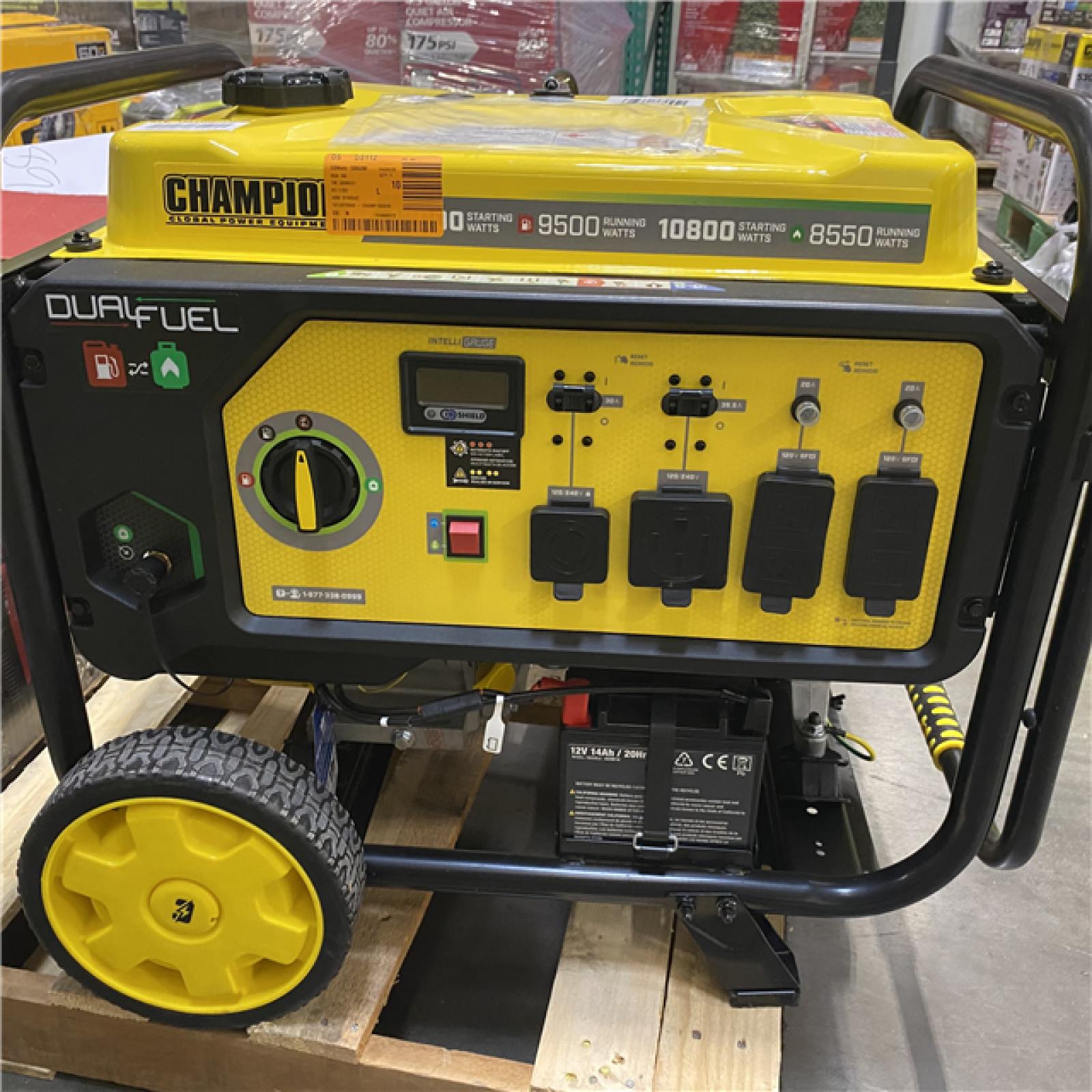 Dallas Location - As-Is Champion Power Equipment 12 000/9 500-Watt Gasoline Portable Generator