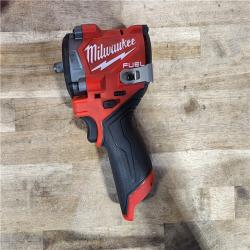 HOUSTON LOCATION - AS-IS M12 FUEL 12V Li-Ion Brushless Cordless Stubby 3/8 in. Impact Wrench Kit W/(1) 5.0 Ah High Output Battery