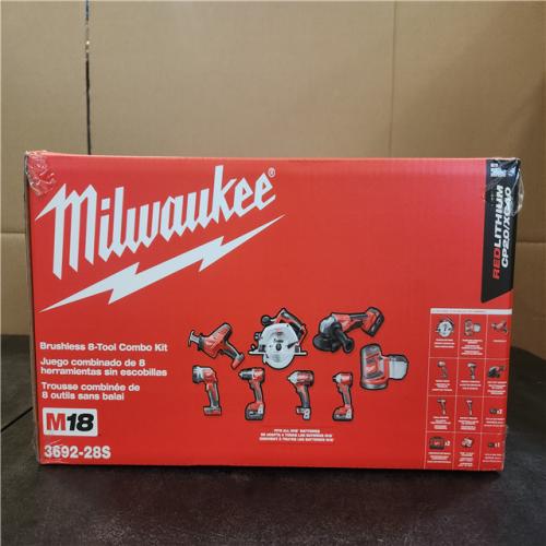 Phoenix NEW Milwaukee M18 18V Lithium-Ion Cordless Combo Kit (8-Tool) with (3) Batteries  Charger and Tool Bag