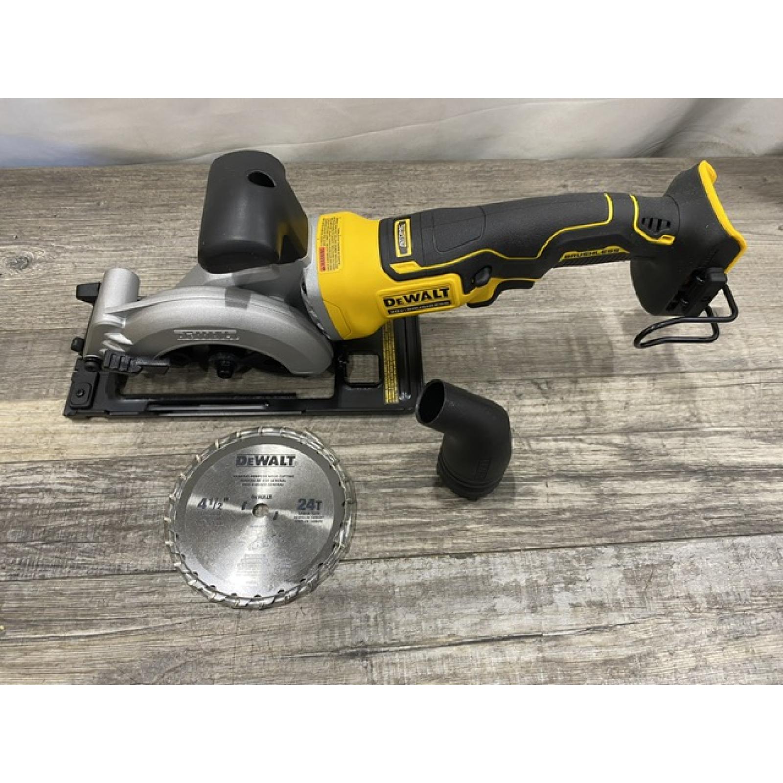 AS-IS DEWALT ATOMIC 20V MAX Cordless Brushless 4-1/2 in. Circular Saw (Tool Only)