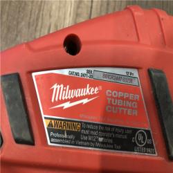 AS-IS Milwaukee M12 12V Lithium-Ion Cordless Copper Tubing Cutter (Tool-Only)