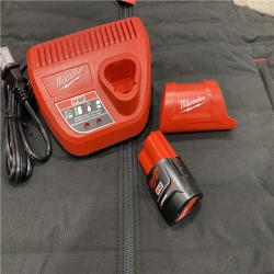 AS-IS Milwaukee Men's Large 12-Volt Lithium-Ion Cordless Axis Black Heated Vest Kit