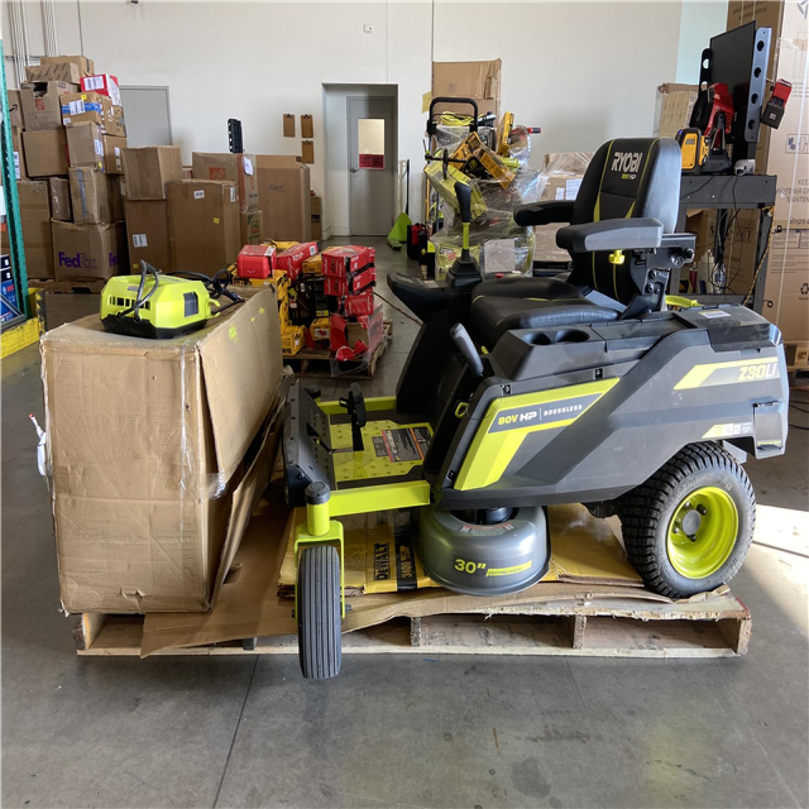 DALLAS LOCATION - 80V HP BRUSHLESS 30 LITHIUM ELECTRIC ZERO TURN RIDING MOWER