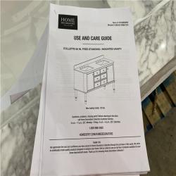 Houston Location AS IS - Collette 60 IN Free Standing Mounted Vanity