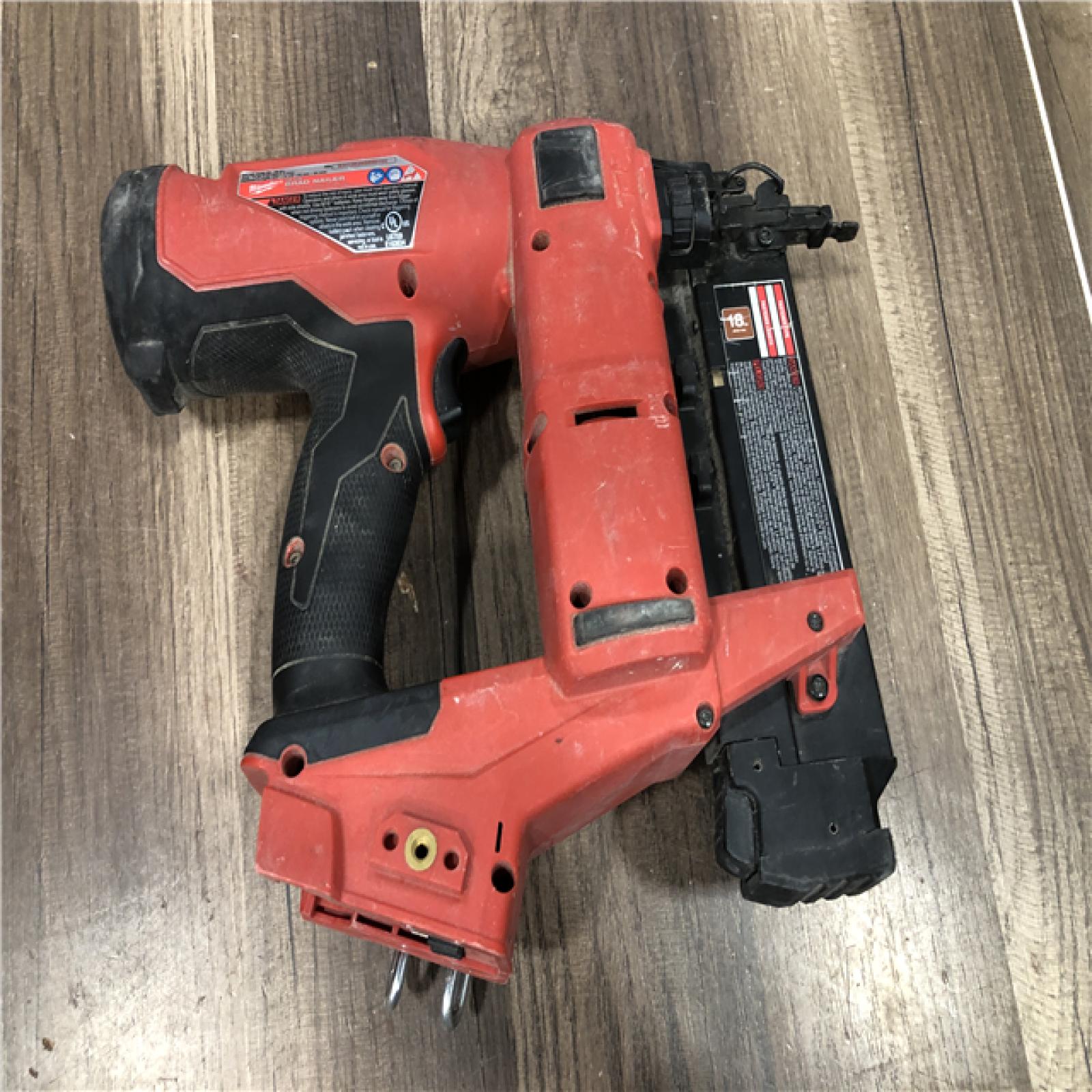 AS-IS Milwaukee  FUEL 18-Volt Lithium-Ion Brushless Cordless Gen II 18-Gauge Brad Nailer (Tool-Only)