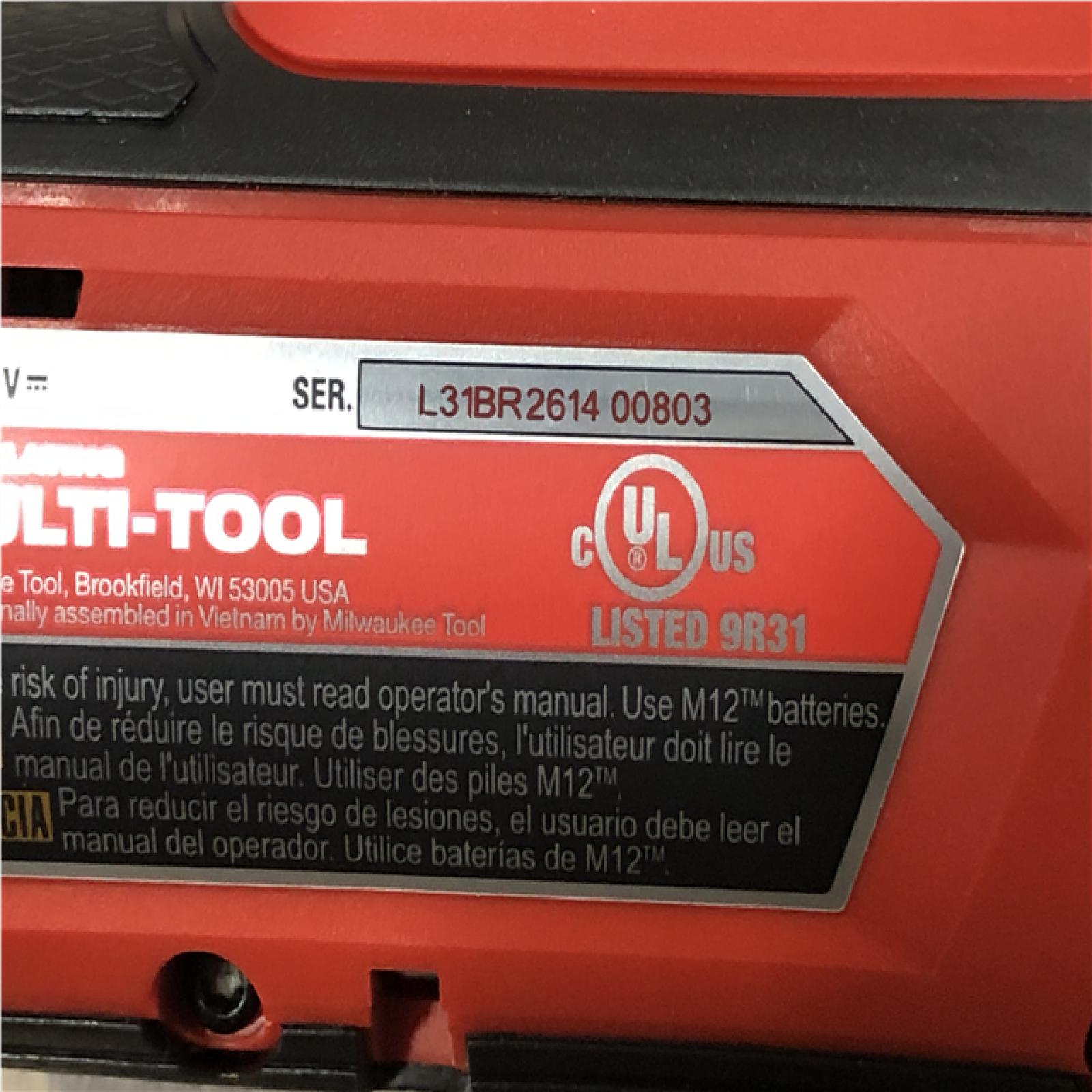 AS-IS Milwaukee FUEL 12V Lithium-Ion Cordless Oscillating Multi-Tool (Tool-Only)