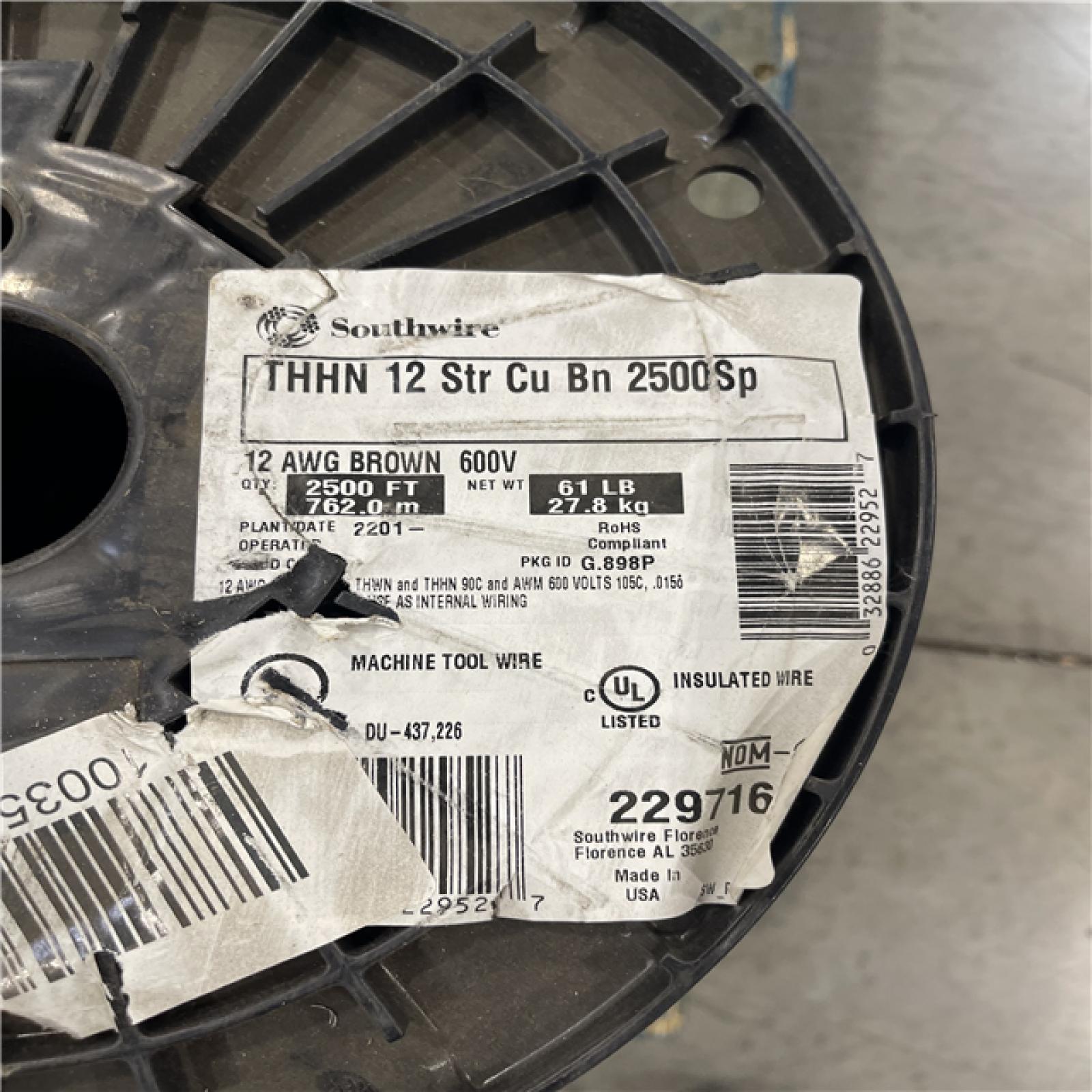 DALLAS LOCATION - Southwire BROWN MIXED WIRE PALLET-(4 UNITS)