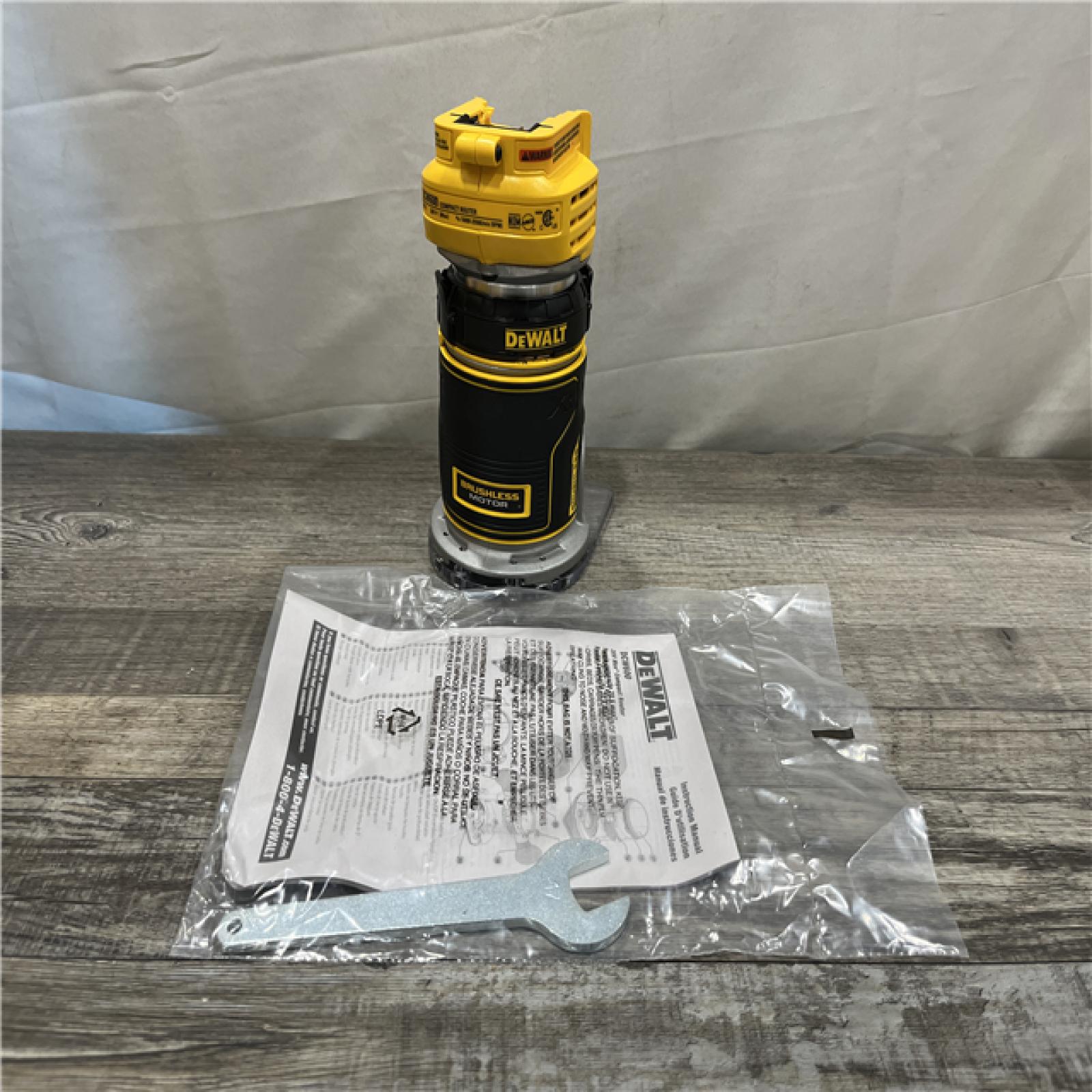 AS-IS DEWALT 20V MAX XR Cordless Brushless Fixed Base Compact Router (Tool Only)