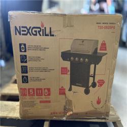 DALLAS LOCATION - Nexgrill 4-Burner Propane Gas Grill in Black with Stainless Steel Main Lid