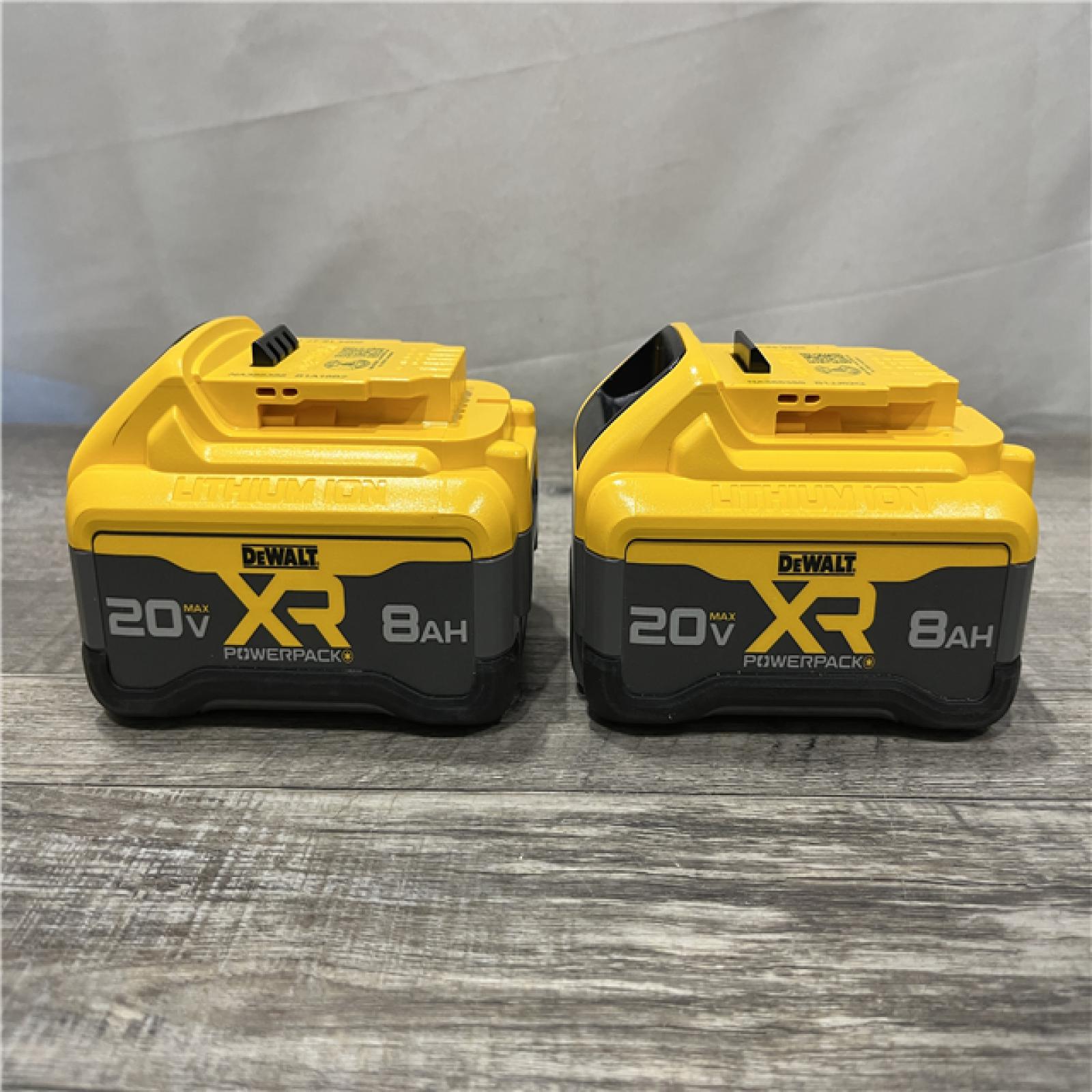 AS-IS DEWALT 20V MAX XR Lithium-Ion 8.0 Ah Battery Pack (2-Pack)