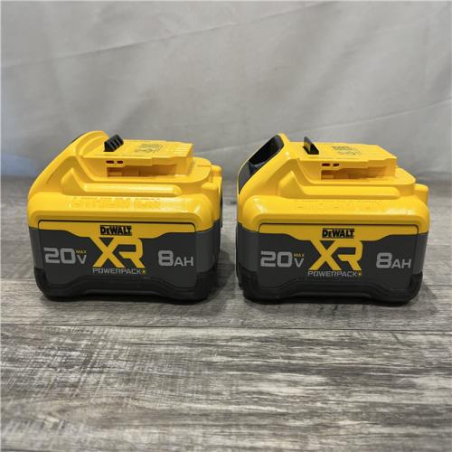 AS-IS DEWALT 20V MAX XR Lithium-Ion 8.0 Ah Battery Pack (2-Pack)