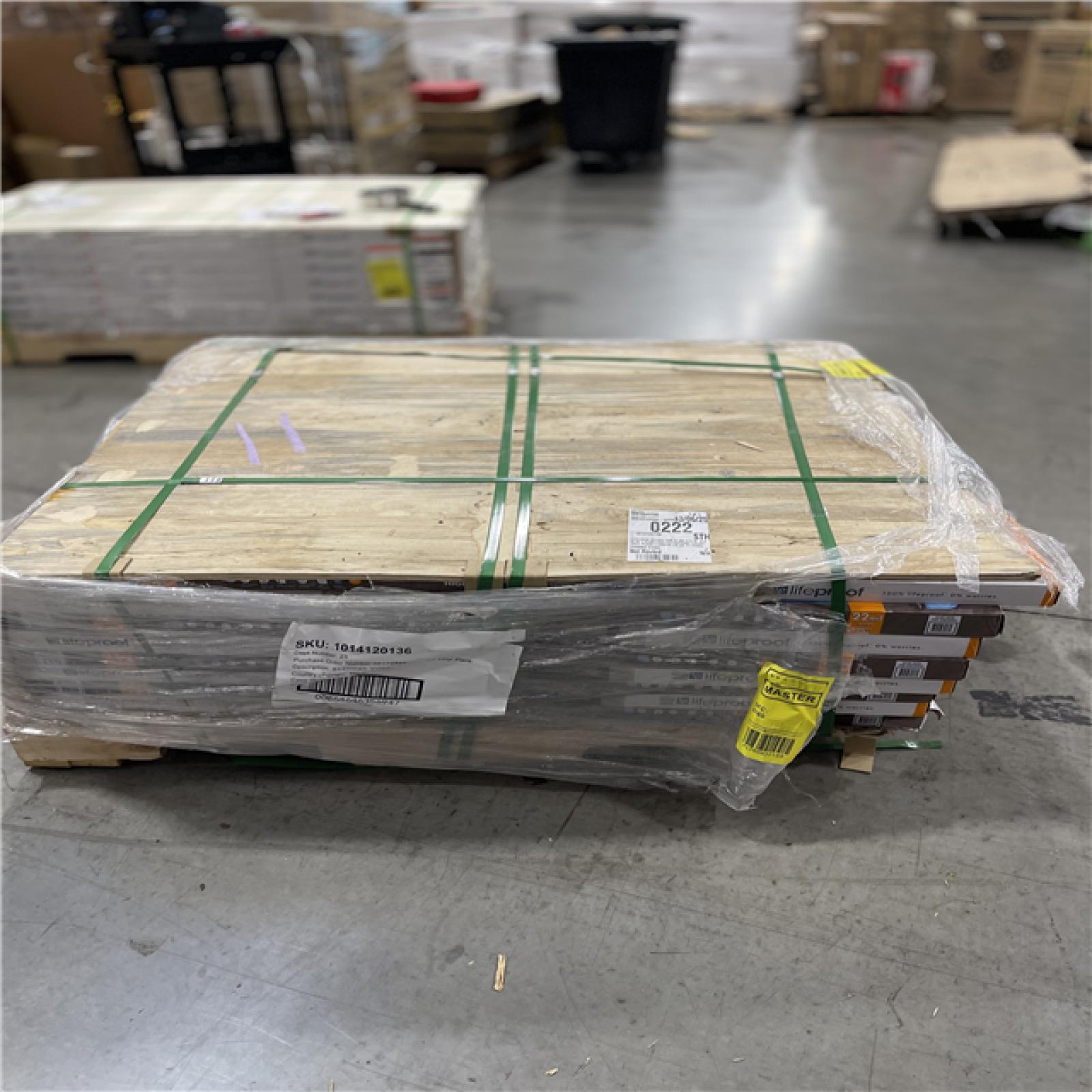 DALLAS LOCATION - Lifeproof Shellman Village Oak 22 MIL x 9 in. W x 48 in. L Click Lock Waterproof Luxury Vinyl Plank Flooring PALLET(30 CASES)