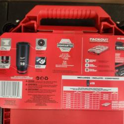 Phoenix NEW Milwaukee SHOCKWAVE Impact-Duty 3/8 in. Drive Metric Deep Well Impact PACKOUT Socket Set (19-Piece) (SEALED
