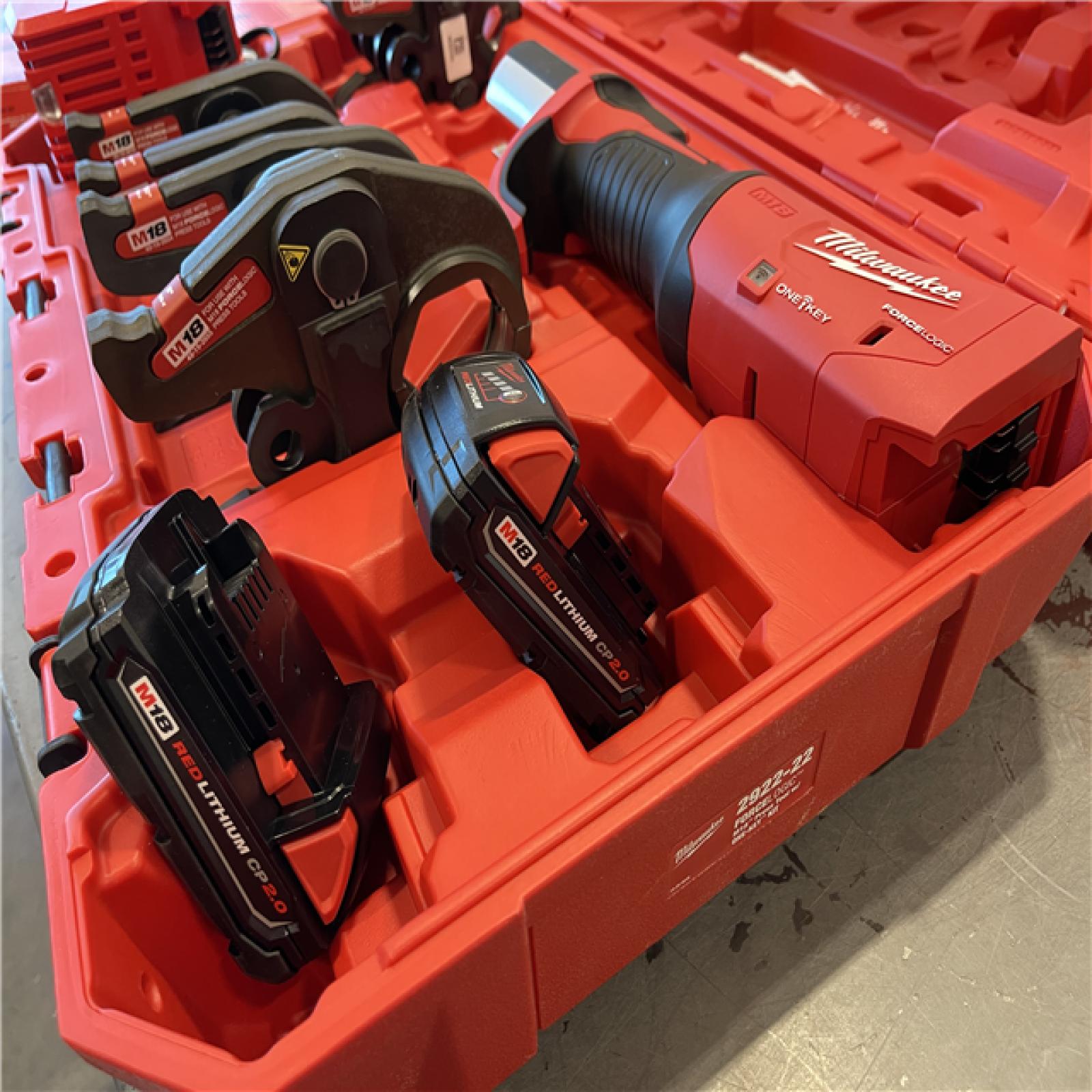 AS-IS - Milwaukee M18 18-Volt Lithium-Ion Brushless Cordless FORCE LOGIC Press Tool Kit