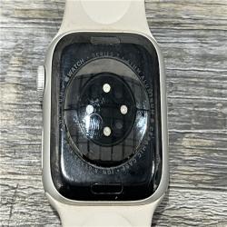 AS-IS Apple Watch Series 7 41mm GPS Starlight Aluminum Case - Starlight Sport Band -WR-50M