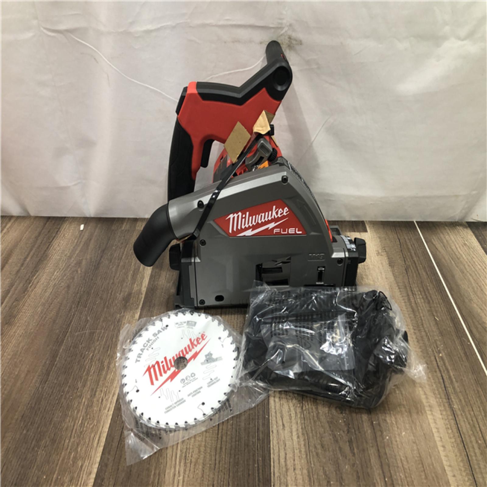 AS-IS Milwaukee FUEL 18V Lithium-Ion Cordless Brushless 6-1/2 in. Plunge Cut Track Saw (Tool-Only)