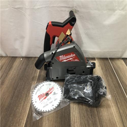 AS-IS Milwaukee FUEL 18V Lithium-Ion Cordless Brushless 6-1/2 in. Plunge Cut Track Saw (Tool-Only)