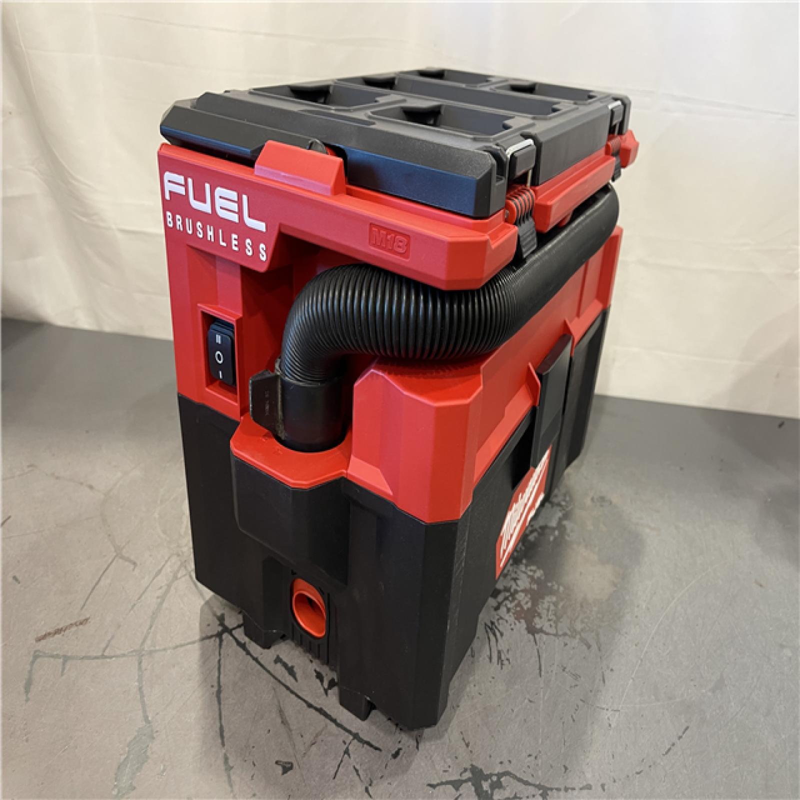 AS-IS - MILWAUKEE M18 FUEL PACKOUT 18-Volt Lithium-Ion Cordless 2.5 Gal. Wet/Dry Vacuum