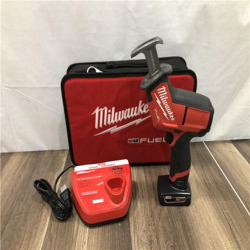 AS-IS Milwaukee FUEL 12V Lithium-Ion Brushless Cordless HACKZALL Reciprocating Saw Kit