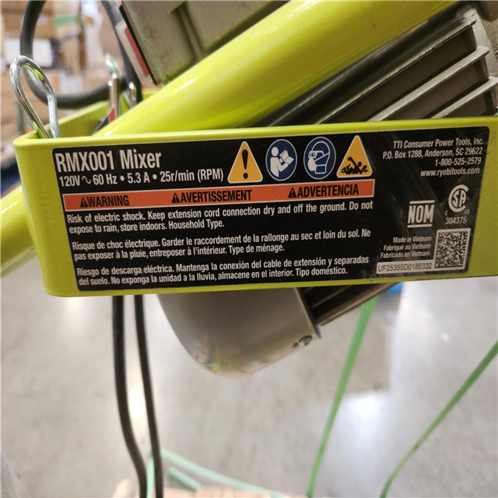 Phoenix RYOBI 5.0 cu. ft. Portable Corded Concrete Mixer with 270 lb. Capacity