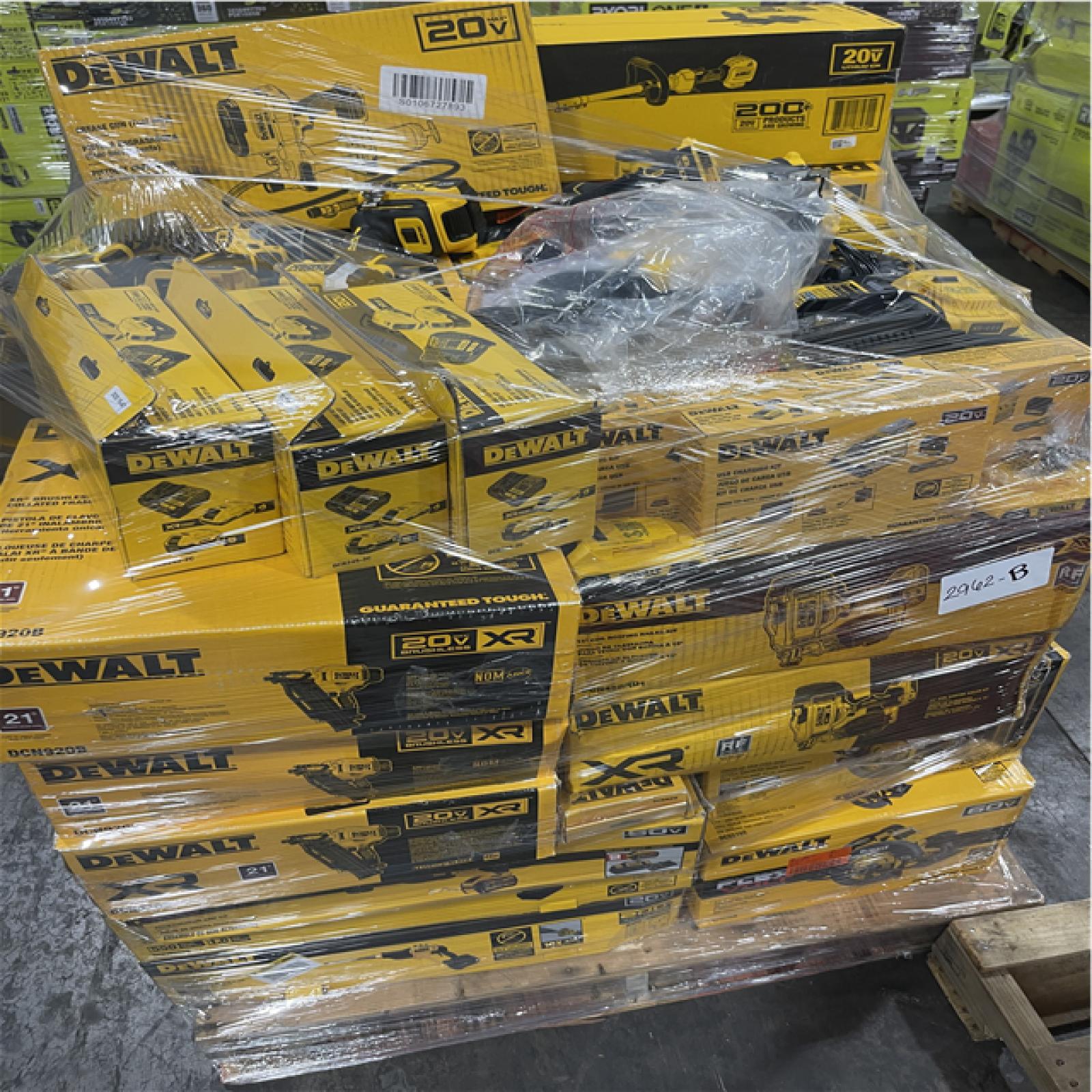Pittston Location As-Is Power Tools Partial Truckload (9 pallets plus 7 units Milwaukee kits) 2962-B