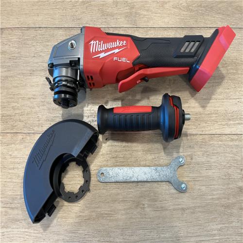 AS-IS Milwaukee FUEL 18V Lithium-Ion Brushless Cordless 4-1/2 in./5 in. Grinder with Variable Speed & Paddle Switch (Tool-Only)