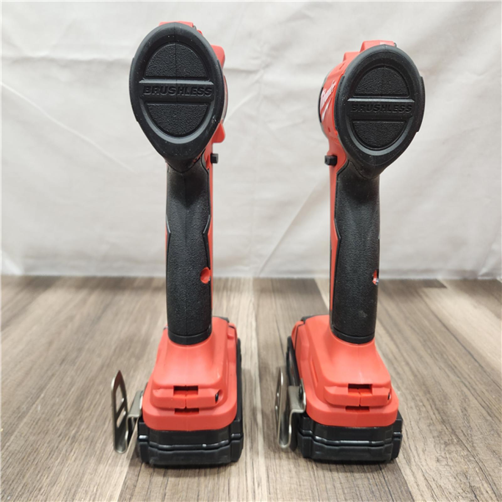 AS-IS- Milwaukee M18 Compact Brushless 2-Tool Combo Kit