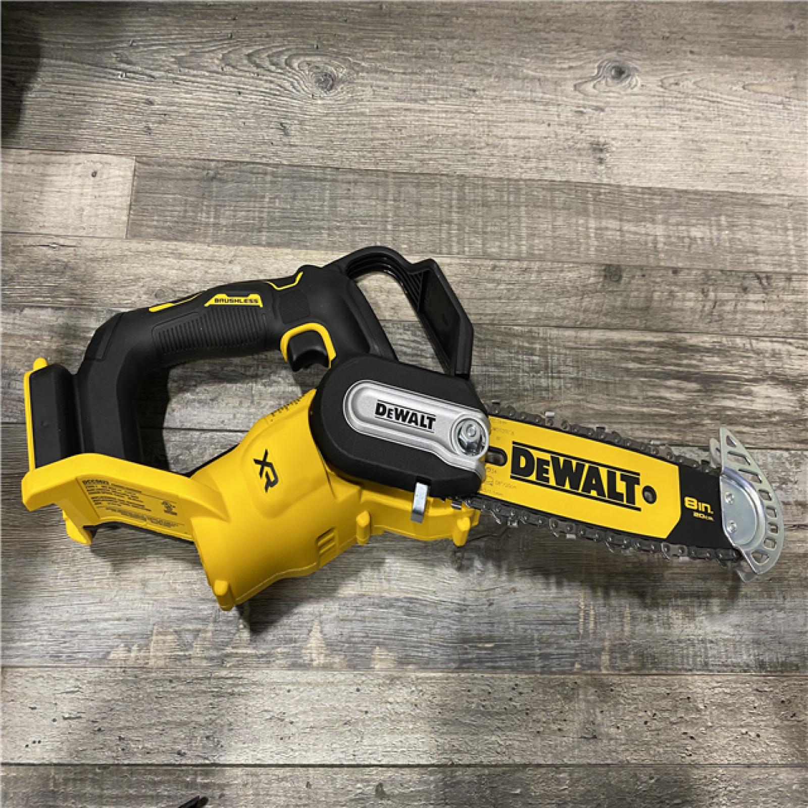 AS-IS DEWALT 20V MAX 8 in. Brushless Cordless Battery Powered Pruning Chainsaw (Tool Only)