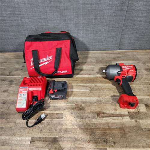 HOUSTON LOCATION - AS-IS Milwaukee M18 FUEL 18-Volt Lithium-Ion Brushless Cordless 1/2 in. Impact Wrench with Friction Ring W/ BATTERY & CHARGER