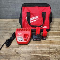 HOUSTON LOCATION - AS-IS (APPEARS LIKE NEW) Milwaukee 3497-22 12V Brushless Hammer Drill and Impact Driver Combo Kit