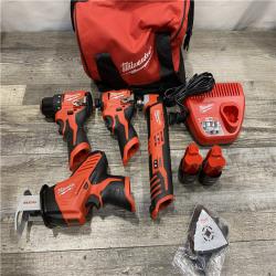 AS-IS Milwaukee 12V Lithium-Ion Brushless Cordless Subcompact Drill and Impact Driver Kit