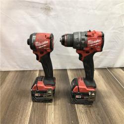 AS-IS Milwaukee FUEL 18V Lithium-Ion Brushless Cordless Hammer Drill and Impact Driver Combo Kit