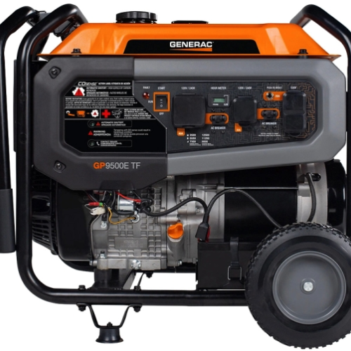 DALLAS LOCATION - GENERAC 9.5kW GP5000E Tri Fuel Portable Generator (CARB Compliant)