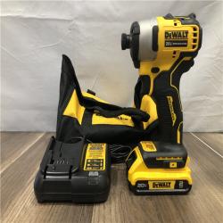 AS-IS DEWALT Atomic 20V Max Lithium-Ion Brushless Cordless Compact 1/4 in. Impact Driver Kit