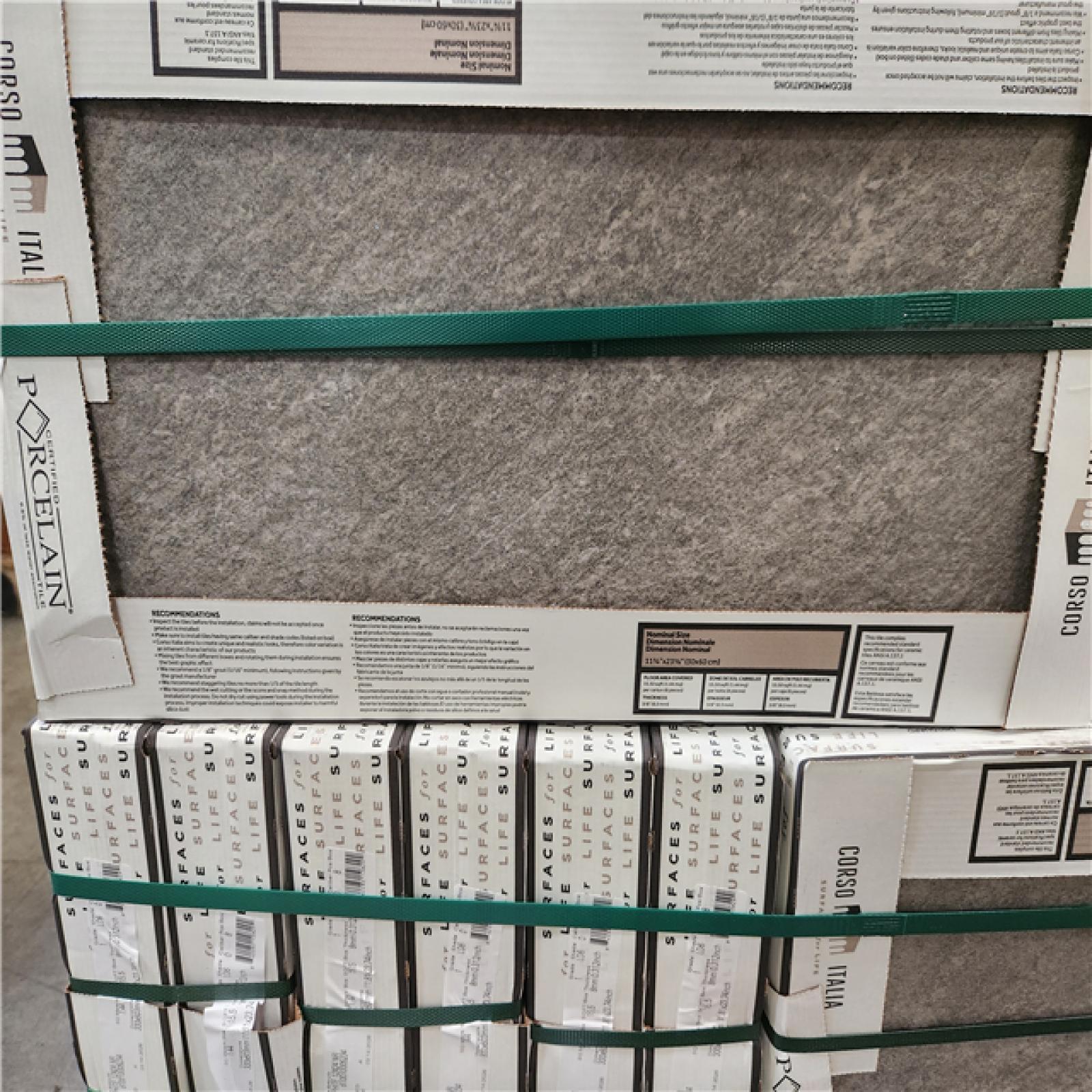 Phoenix NEW Corso Italia Alpe Graphite Matte 12 in. x 24 in. Quartzite Stone Look Porcelain Floor and Wall Tile (496 sq. ft./32 Case)