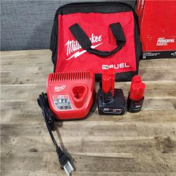 HOUSTON LOCATION - AS-IS (APPEARS LIKE NEW) Milwaukee 3497-22 12V Brushless Hammer Drill and Impact Driver Combo Kit