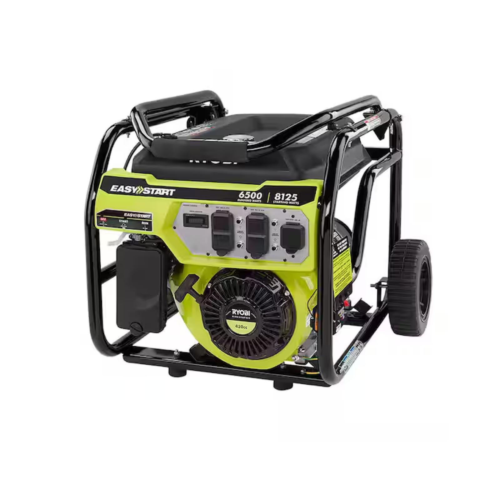 DALLAS LOCATION - NEW! RYOBI 8125-Watt Gasoline Powered Portable Generator