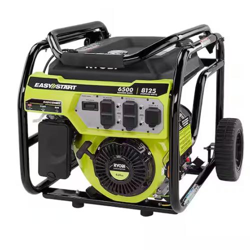 DALLAS LOCATION - NEW! RYOBI 8125-Watt Gasoline Powered Portable Generator