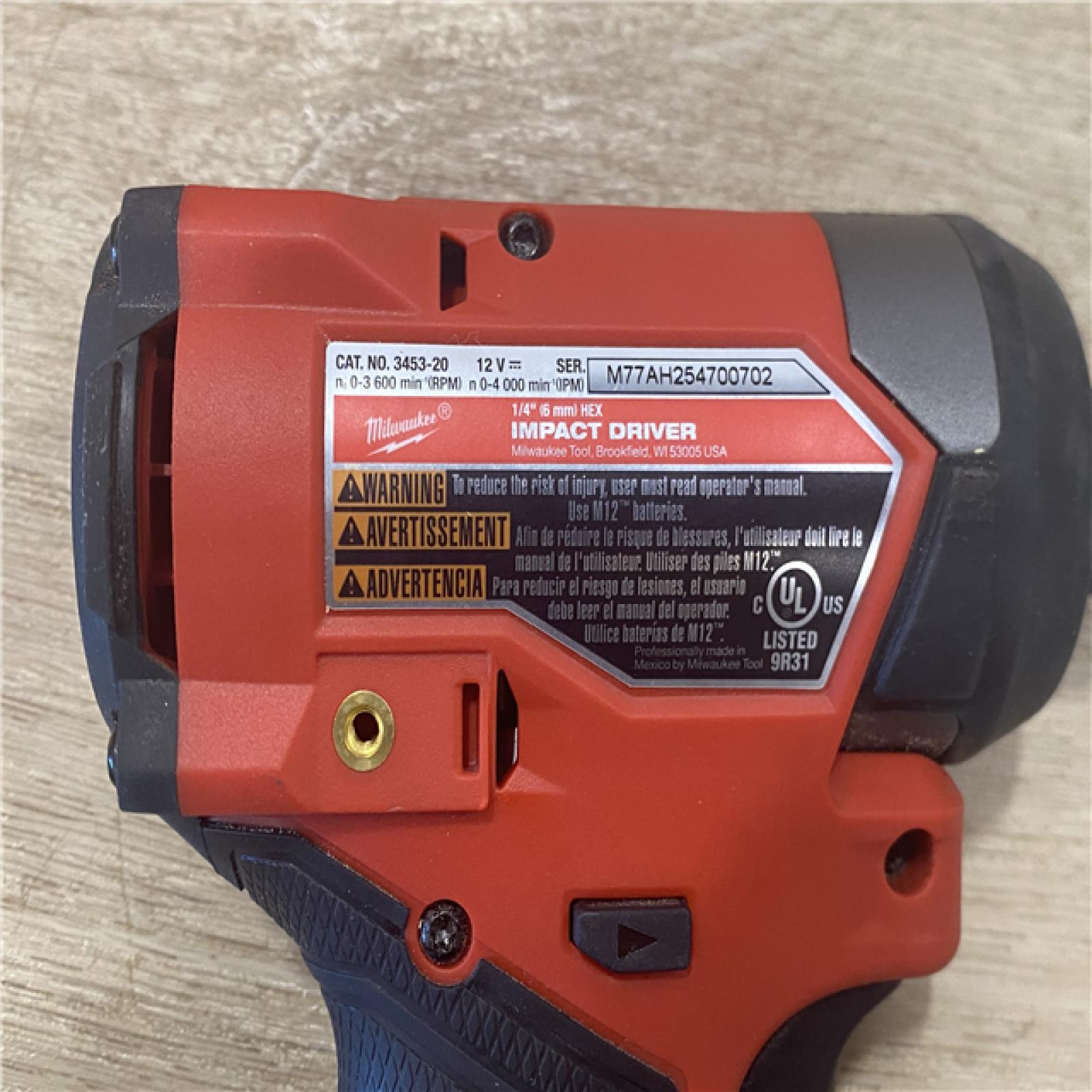 AS-IS Milwaukee FUEL 12-Volt Lithium-Ion Brushless Cordless Hammer Drill and Impact Driver Combo Kit