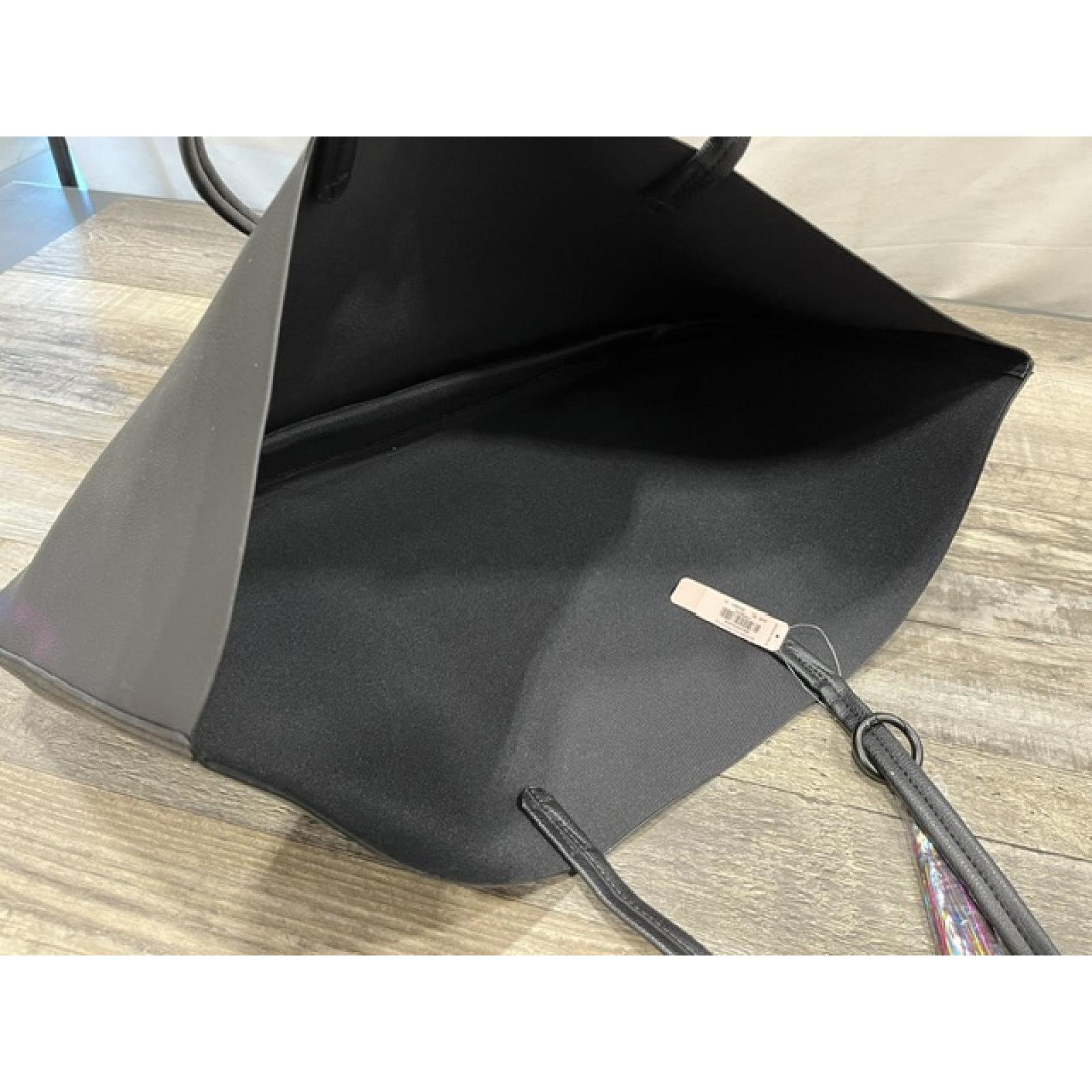 NEW - Victoria's Secret Black Tote Bag with Sequin Purse