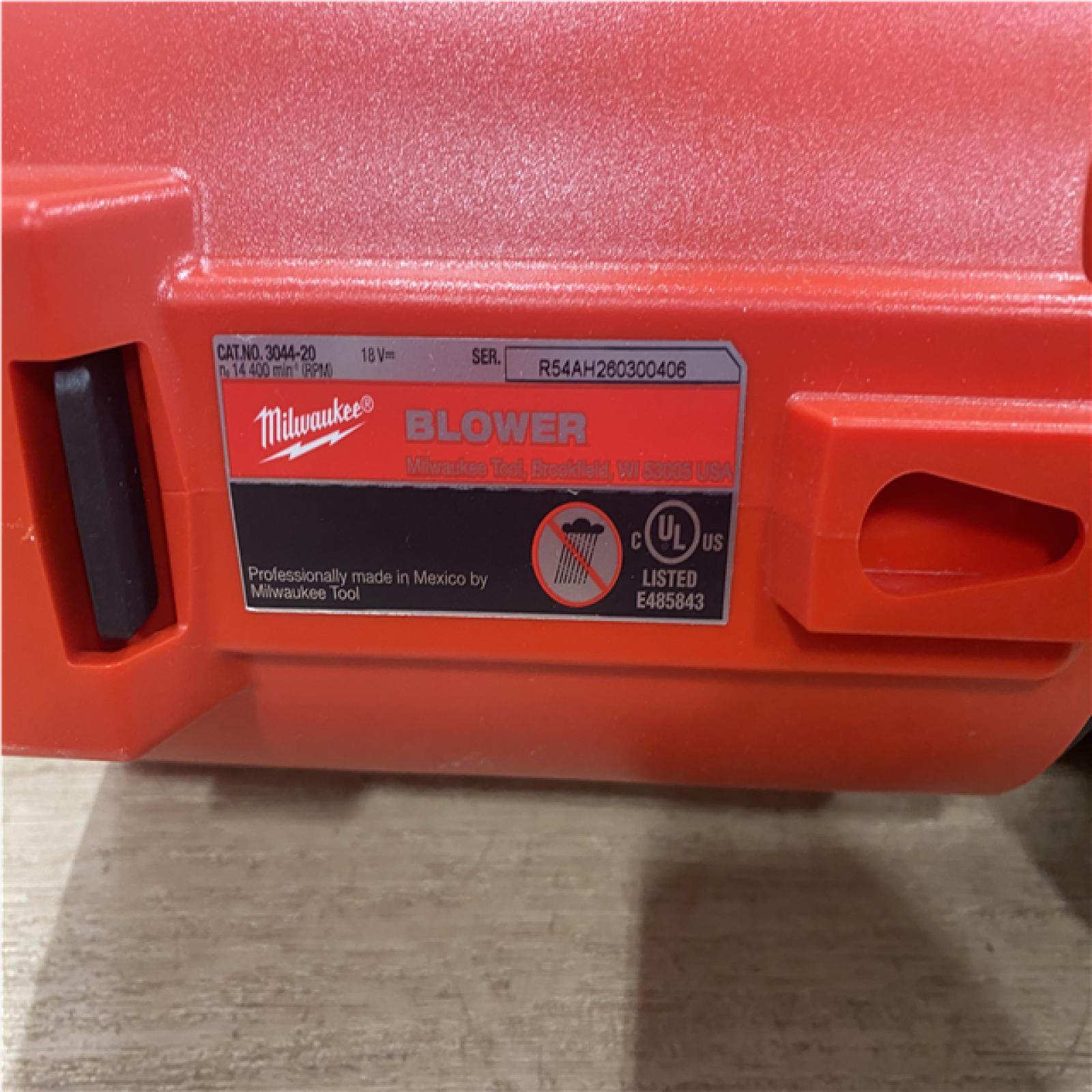 AS-IS Milwaukee Brushless 120 MPH 450 CFM 18V Cordless Handheld Battery Powered Leaf Blower (Tool-Only)