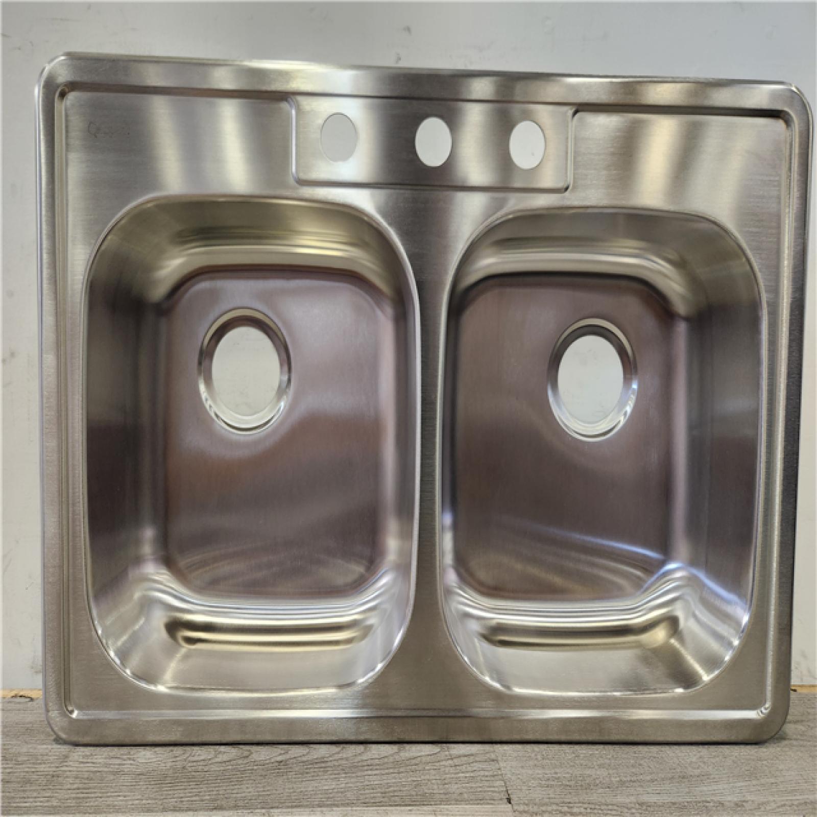 Phoenix Location NEW Aspen Stainless Steel Top mount 33 22G Double Bowl Sink Pallet (20 Sinks) (SEALED)