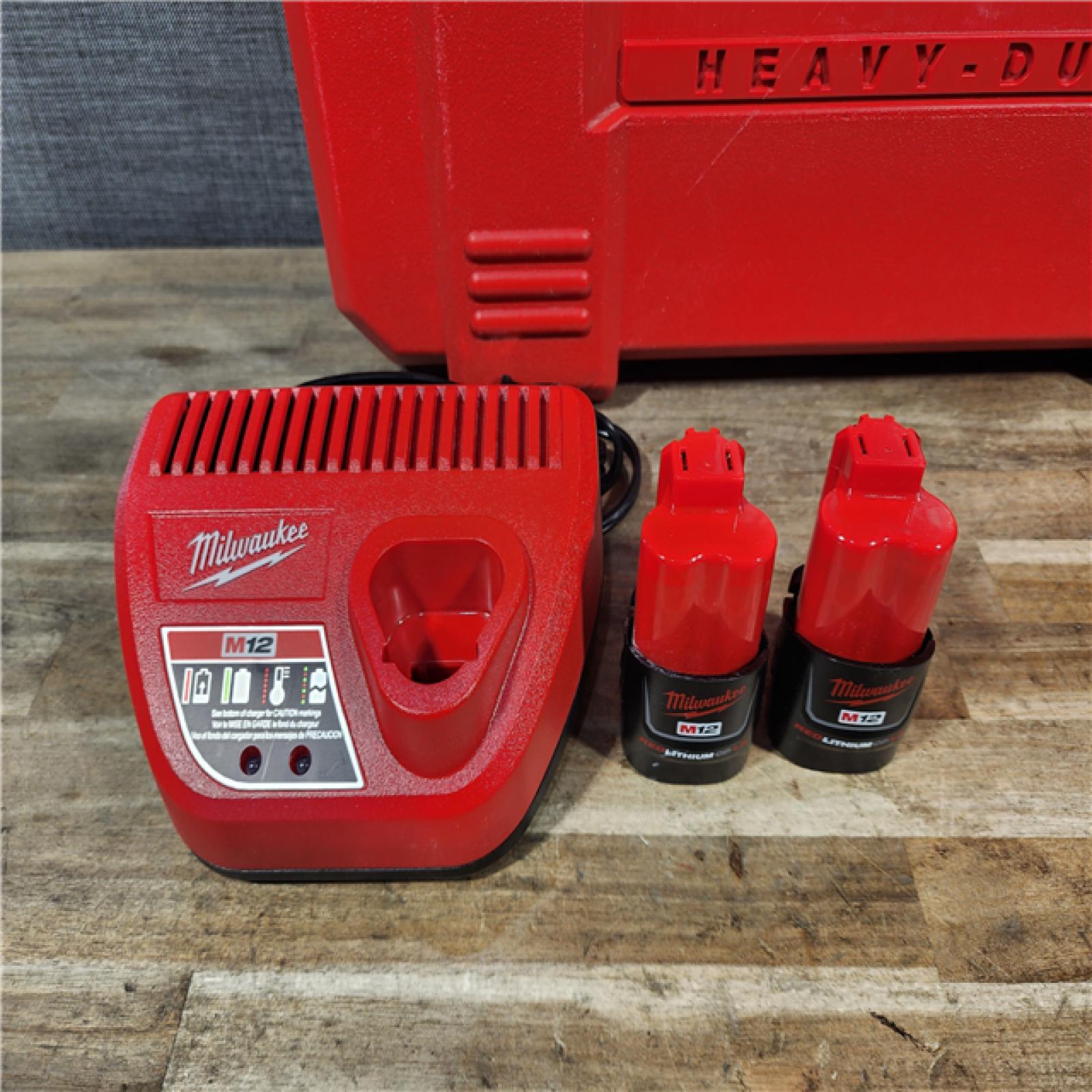HOUSTON LOCATION - AS-IS M12 12-Volt Lithium-Ion Force Logic Cordless Press Tool Kit (3 Jaws Included) with Two 1.5 Ah Battery and Hard Case
