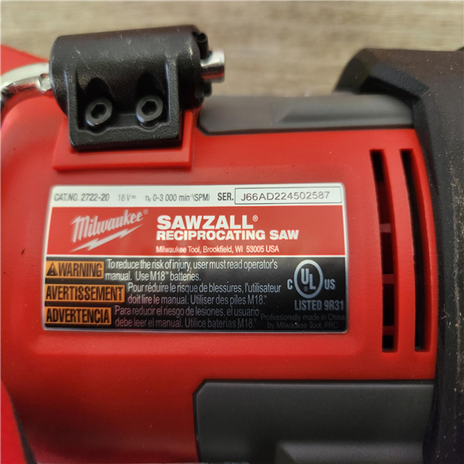 Phoenix Location NEW Milwaukee M18 FUEL 18V Lithium-Ion Brushless Cordless Super SAWZALL Orbital Reciprocating Saw (Tool-Only)